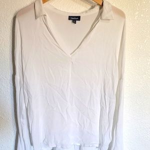 Modcloth white long sleeve top